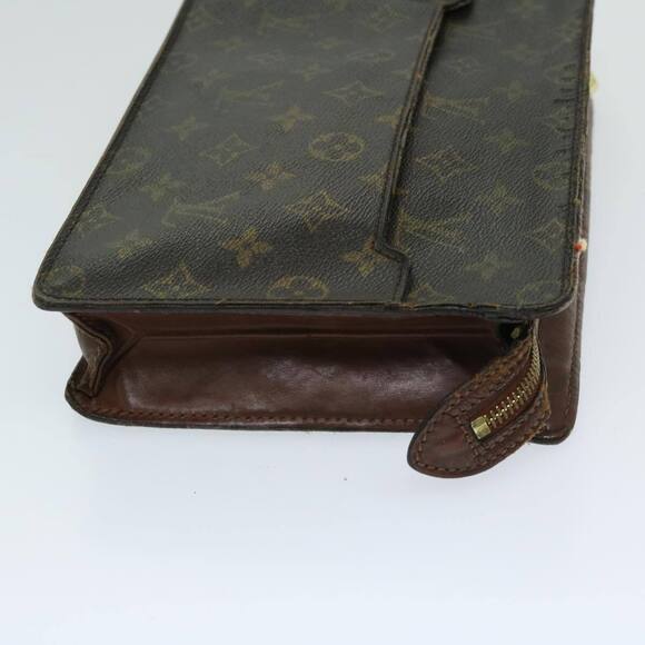 LOUIS VUITTON Monogram Pochette Homme Clutch Bag M51795 LV Auth 67518